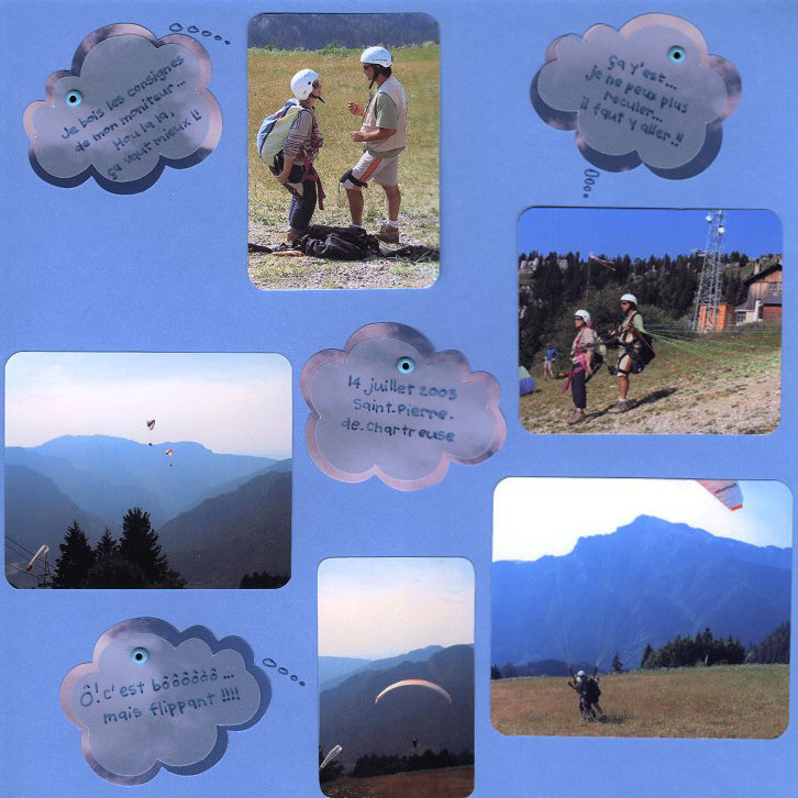 Vol en Parapente - page gauche