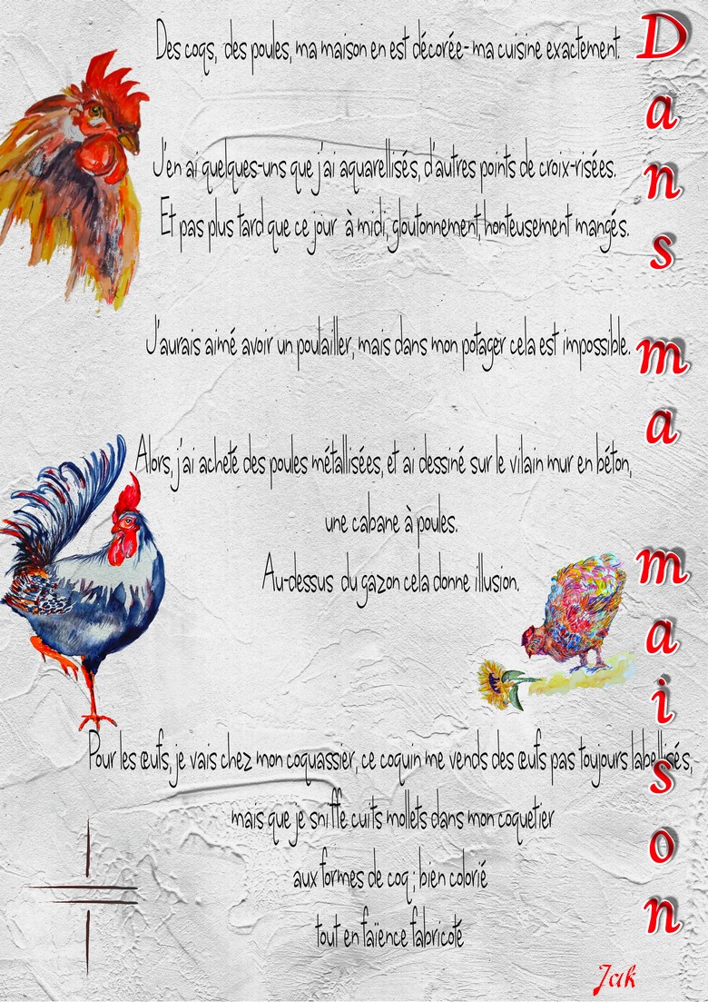 volatilles dans mon jardin